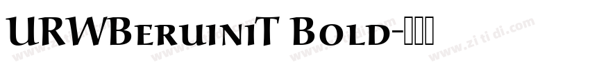 URWBeruiniT Bold字体转换